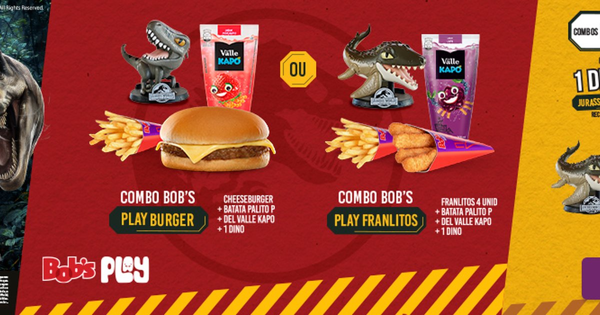 Bob's Brasil - Bob's Play e Jurassic World: O Recomeço